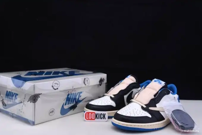 One Kick Retro Air Jordan x Scott Travis Fragment 1 DM7866-140 Low Design x 0525